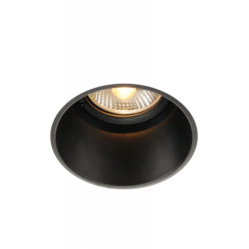 Horn T Recessed Fitting Qpar Matt Black Gu Max W