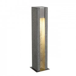 Slv Arrock Arc Gu Granite Outdoor Bollard Light Salt Pepper