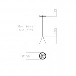 LEDS-C4 Veneto Pendant by Benedito Design Dimmable 6.7W 00-7589-14-DO