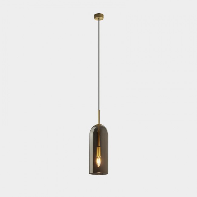 LEDSC4 GLAM Pendant light gold smoked glass 00-8107-DN-12