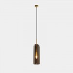 LEDSC4 GLAM Pendant light gold smoked glass 385mm 00-8108-DN-12