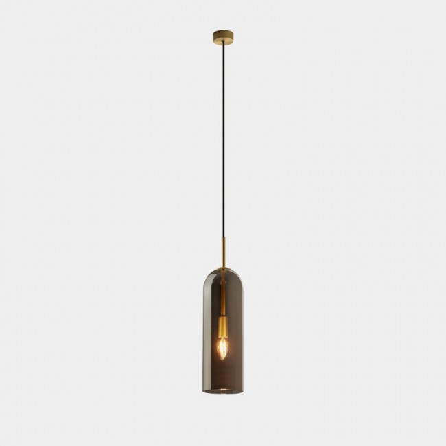 LEDSC4 GLAM Pendant light gold smoked glass 385mm 00-8108-DN-12