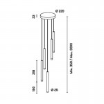 GROK 5 Bodies Chandelier Pendant / Dali Dimmable 00-8317-60-60