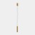 LEDSC4 Prolix surface mounted 7.6W LED pendant light mattte gold 00-8513-DN-DN