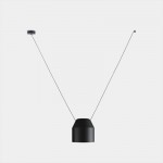 LEDSC4 Attic Hexagonal Shape V Pendant Light - 1200mm Black Finish 00-9042-05-05