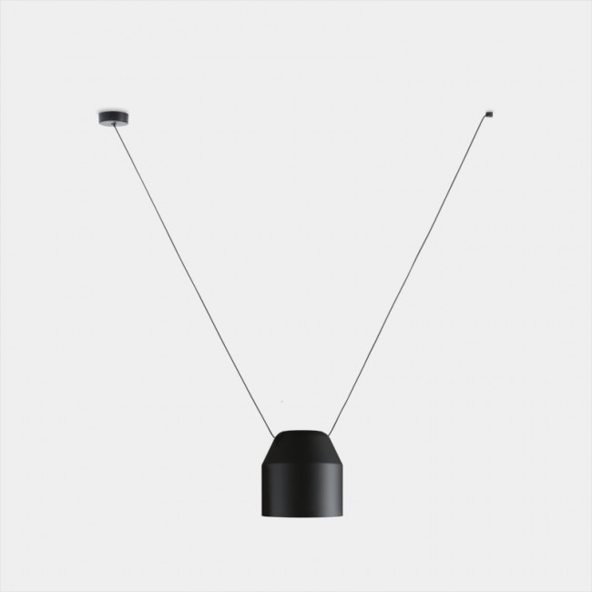 LEDSC4 Attic Hexagonal Shape V Pendant Light - 1200mm Black Finish 00-9042-05-05