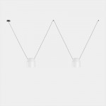 LEDSC4 Attic 2 Body Hexagonal Pendant Lamp White Finish 00-9045-05-14