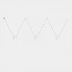 LEDSC4 Attic 3 Bodies Hexagonal Shape 2200mm Side - White 00-9047-05-14