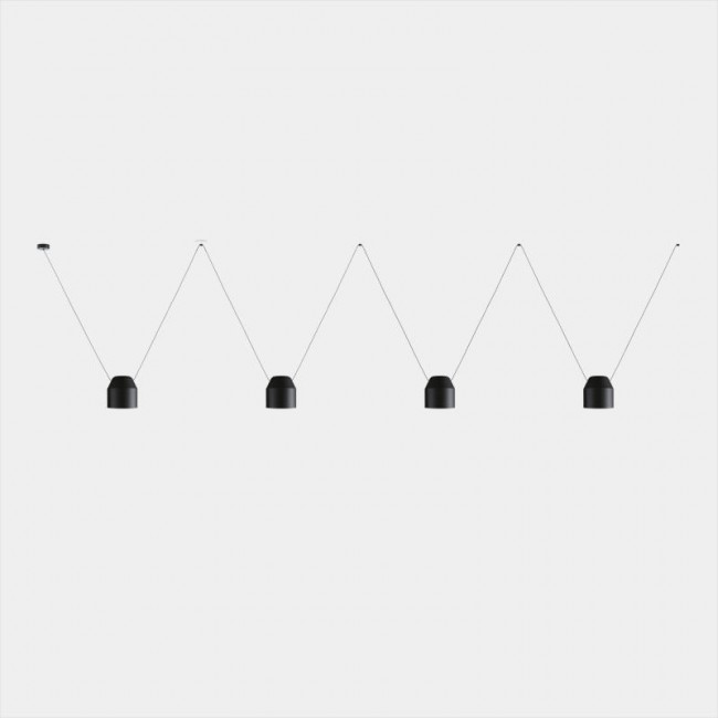 LEDSC4 Attic 4 Bodies Hexagonal Shape 2200mm Side - Black 00-9049-05-05