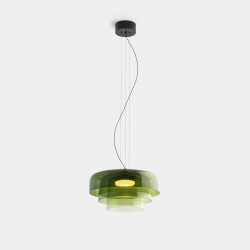 LEDSC4 Levels Triple Shade Pendant Light Green – 00-A047-05-08