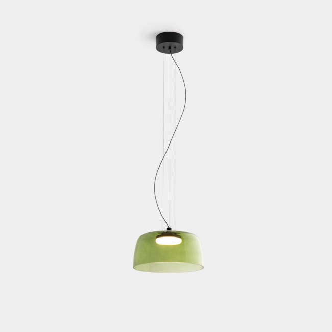 LEDS C4 Levels 1 Body Ø320mm Green Glass – 00-A049-05-08