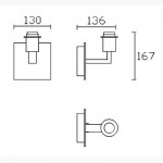 LEDS-C4 BALI WALL LIGHT  CHROME FINISH 05-3217-21-82