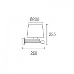 LEDS-C4 TORINO WALL LIGHT LED SPOT OLD BROWN FINISH 05-4695-Y2-82