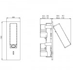 GROK HALL LED WALL LIGHT 05-4787-BW-BW