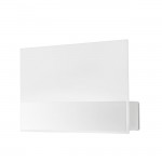 LEDS-C4 GROK FLAT 16W LED WALL LIGHT MATT WHITE WITH TINTED GLASS