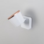 LEDS-C4 DRONE LED WALL / CEILING LIGHT IN MATT WHITE AND COPPER