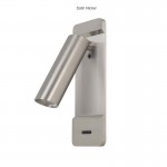 LEDS C4 Reading lights Lire Switch LED 2.2W 2700K 125lm White / Chrome / Satin Nickel