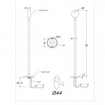 LEDS-C4 LINK LED WALL LIGHT by Josep Patsí 05-7367-05-05