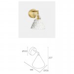 LEDS C4 Veneto Wall Fixture 05-7588-DO-DO