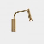 LEDSC4 Gamma Extend 3.2W LED reading light - Matte gold 05-8339-DN-DN
