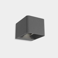 LEDSC4 Wilson Square Grey Wall Light 3000K – 05-9683-34-CL