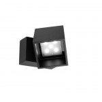 CUBUS ADJUSTABLE OUTDOOR LED WALL LIGHT, WARM WHITE LIGHT, URBAN GREY FINISH.