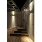LEDS-C4 AFRODITA POWER LED OUTDOOR WALL LIGHT, 17.4W, WARM WHITE LIGHT, GREY FINISH, 05-9773-34-37V2
