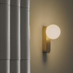 LEDSC4 Perlina Wall Fixture IP DALI 2 - Matte Gold Finish 05-A077-DN-DN