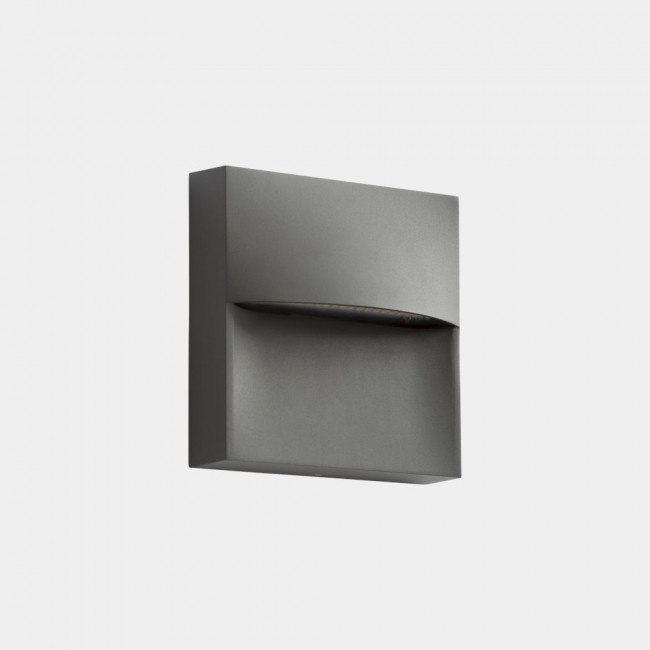 LEDS C4 Sam 140mm Wall Light Urban Grey – 05-E059-Z5-EH