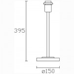 LEDS-C4 MICHIGAN TABLE LAMP BRIGHT WHITE FINISH 10-2757-14-82