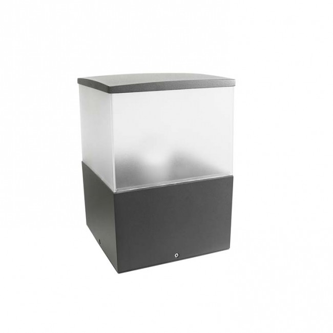 LEDS-C4 CUBIK E27 230mm Outdoor Lantern Light Urban Grey 10-9386-Z5-M3