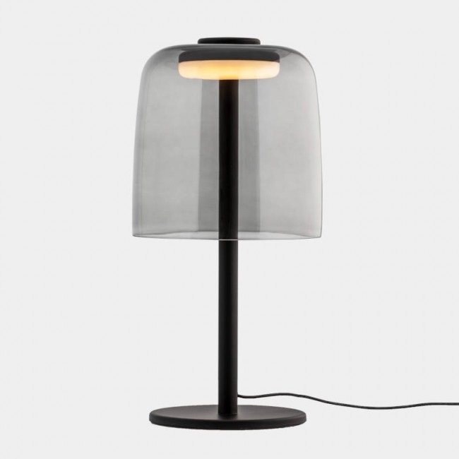 LEVELS Table lamp smoked glass ø220mm
