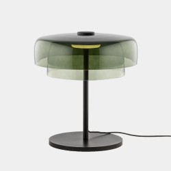 LEDS C4 Levels Table Lamp 2 Bodies Green Glass – 10-A005-05-08
