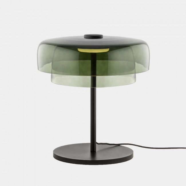 LEDS C4 Levels Table Lamp 2 Bodies Green Glass – 10-A005-05-08