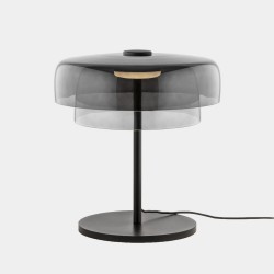 LEDS C4 Levels Table Lamp 2 Bodies Fumé Glass – 10-A005-05-12