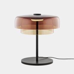 LEDS C4 Levels Table Lamp 2 Bodies Amber Glass – 10-A005-05-15
