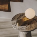 LEDSC4 Perlina Table Lamp LED 8.8W - Matte Gold Finish 10-A078-DN-DN