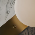 LEDSC4 Perlina Table Lamp LED 8.8W - Matte Gold Finish 10-A078-DN-DN