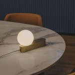 LEDSC4 Perlina Table Lamp LED 8.8W - Matte Gold Finish 10-A078-DN-DN