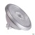 QPAR111 GU10, silver LED light, 12.5W 2700K CRI90 30°