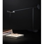 GROK INVISIBLE LED TABLE LAMP WITH ADJUSTABLE ARM IN MATT BLACK 10-5693-05-05