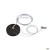 SUSPENSION SET, for MEDO round pendant, round, black, 5-wire