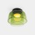 LEDS C4 Levels Surface Ceiling Light 2 Bodies Ø320mm + Ø220mm Green Glass DALI-2 – 15-A140-05-08