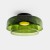 LEDS C4 Levels Surface Ceiling Light 2 Bodies Ø420mm + Ø320mm Green Glass DALI-2 – 15-A141-05-08