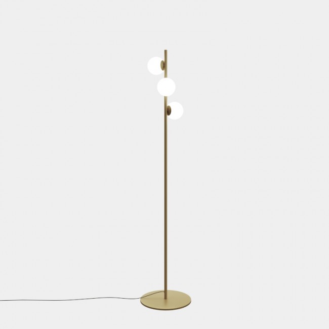 LEDSC4 Perlina Floor Lamp LED 22.9W - Matte Gold Finish 25-A076-DN-DN