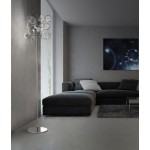 METALLUX ATOM H 180 FLOOR LAMP / CLEAR GLASS