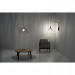 LEDS-C4 CONTRAST PENDANT LIGHT MATT BLACK / CEMENT 00-6414-DC-05