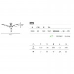 FORLIGHT Embat Ceiling fan with LED light 30-8000-81-F9