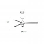 Mariner ceiling fan with light