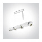 WHITE PENDANT LED 4x10W WW IP20 ADJUSTABLE 230V